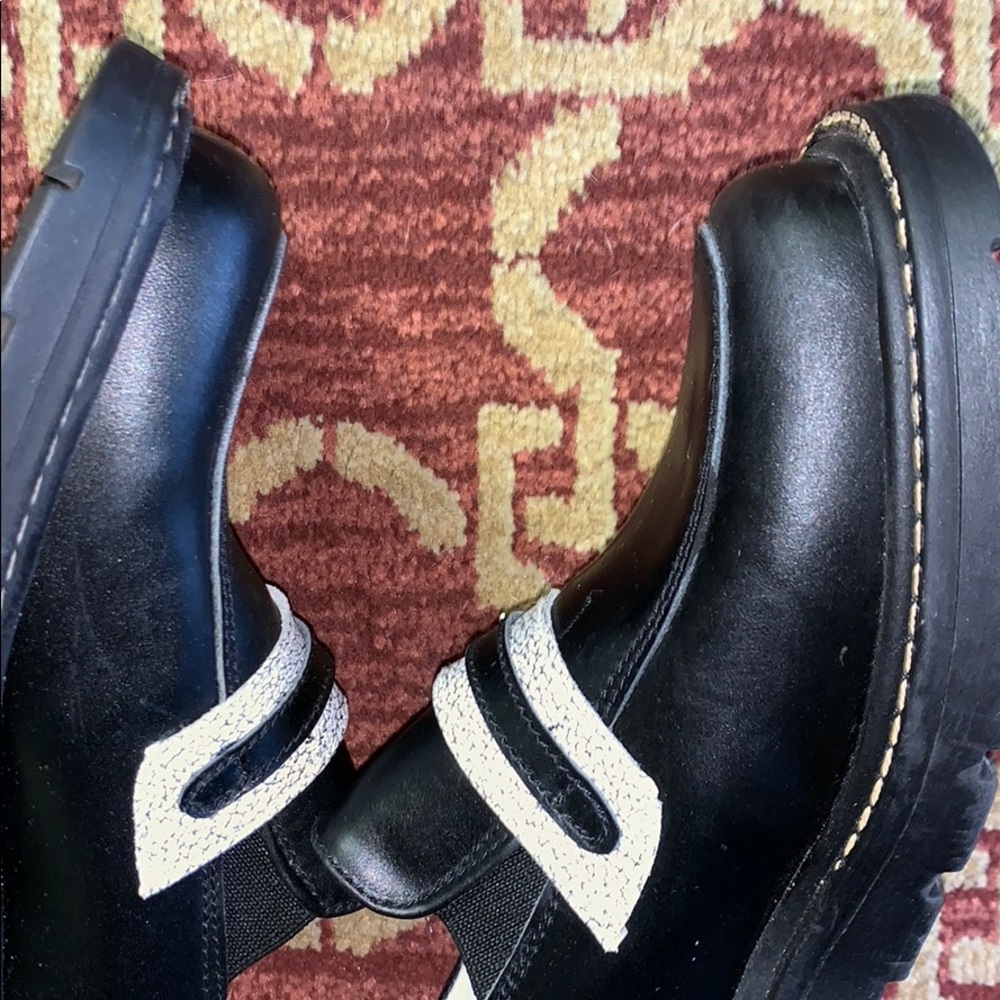 Venettini girl black leather moccasins girl31 - Picture 7 of 8